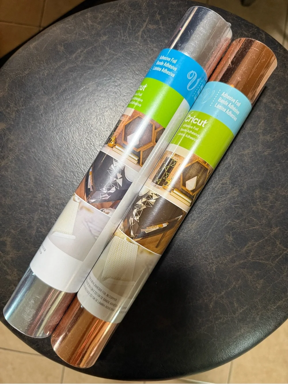 Cricut Metallic Adhesive Foil Rolls - Silver & Rose Gold